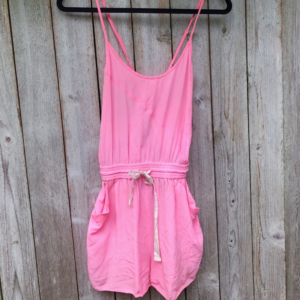 Aritzia open back romper